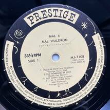 MAL WALDRON マル・ウォルドロン/MAL-4 PRESTIGEMJ-7108 LP レコード アナログ盤 帯付き【日本盤】 10148D3YK1_画像3