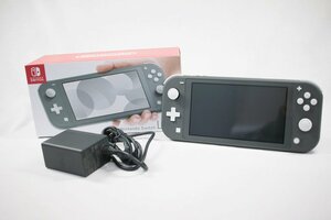 ◎【1スタ！】中古美品 任天堂 ニンテンドー Switch Lite スイッチ ライト 本体 ゲーム機 グレイ 24年1月9日購入 h_z