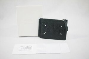 ◎ 中古美品 Maison Margiela メゾンマルジェラ マネークリップ ウォレット 札ばさみ 二つ折り財布 コインケース ブラック 箱付きh_b