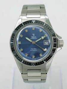 ☆【中古】YEMA イエマ スーパーマン ヘリテージ クォーツ ブルー YMHF1574-GM k_w 23-4491