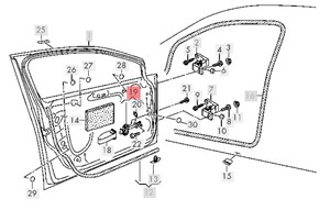 ドアストッパー(チェックロッド) フロント用 フォルクスワーゲン パサートB7、パサートB7ヴァリアント 即納可