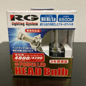 RACING GEAR レーシングギア RGH-P773 RG LEDヘッド H4 6500K RGHP773