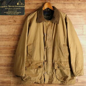 A3T/R11.29-3 イギリス製　BRITISH COUNTRY WEAR　オイルドジャケット　ハンティングジャケット　ユーロ古着　オイルジャケット