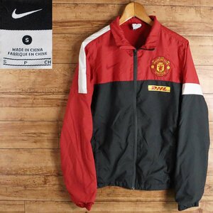 J12J/R12.25-6　NIKE　ナイキ　Manchester United　マンチェスターユナイテッド　DHL　ポリエステルジャケット　ブルゾン　サッカー　S