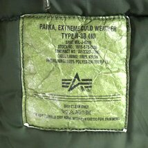 F8K/R1.10-5　Alpha Industries　アルファ　N-3B　モッズコート　ミリタリーコート　フライトジャケット　フィールドパーカー　メンズ　M_画像8