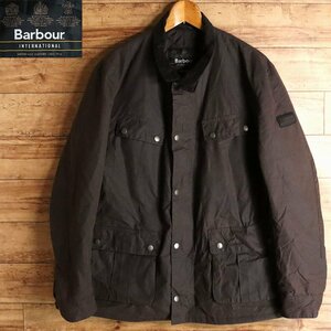 H6T/R12.14-5　Barbour　バブアー　INTERNATIONAL　インターナショナル　モーターサイクル　オイルドジャケット　Lサイズ　ユーロ古着