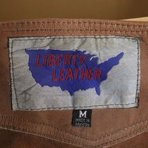 I3K/Y1.23-1　LIBERTY LEATHER　レザーチャップス　レザーパンツ　本革　革パンツ　皮パンツ　バイカー　ライダース　モーターサイクル_画像7