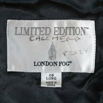 A8S/R1.19-1　LONDON FOG　ロンドンフォグ　LIMITED EDITION　ステンカラーコート　ライナー付き　アウター　46　ネイビー　古着_画像5