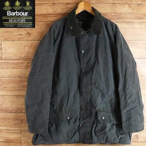 F5T/R12.25-3　　90s　イギリス製　Barbour　バブアー　BEAUFORT　ビューフォート　オイルドジャケット　3ワラント　オイルジャケット