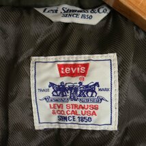 K10J/s7.6-6　イタリア製　Levi's　リーバイス　パディングジャケット　ジャンパー　ブルゾン　中綿　メンズ　L　ブラウン　アメリカ古着_画像5