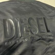 美品/XL-2XL相当★ディーゼル/DIESEL リバーシブル 2WAY バックプリント デカロゴ MA-1 フライトジャケット ブルゾン デカロゴ 中綿 メンズ_画像2