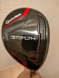 【中古】テーラーメイド ステルスレスキュー STEALTH ユーティリティ Tour AD U-55 フレックスS U6(28°)