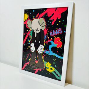 【白額付きポスター】KAWS(カウズ)30ベアブリック(A4サイズ)