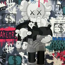 【白額付きポスター】KAWS(カウズ)36ベアブリック(A4サイズ)_画像3