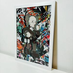 【白額付きポスター】KAWS(カウズ)44ベアブリック(A4サイズ)