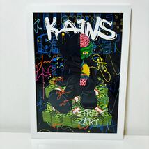 【白額付きポスター】KAWS(カウズ)47ベアブリック(A4サイズ)_画像2