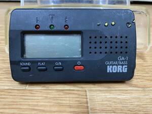 KORG GA-1 guitar base tuner electrification verification settled aged deterioration have cat pohs correspondence possibility uniform carriage Y400 secondhand goods [E-449]