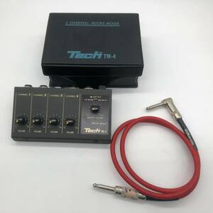 △Y76 Tech テック TM-4 4CHANNEL MICRO MIXER マイクロミキサー 楽器 機材