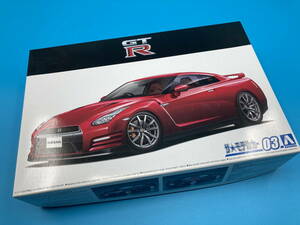 □M155【未組立】AOSHIMA アオシマ 1/24 日産 R35 GT-R ピュアエディション ′14 ザ★モデルカーNo.03 プラモデル