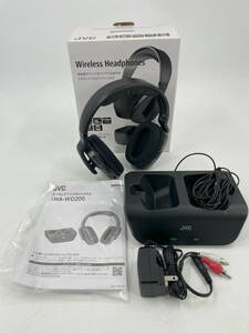 ☆k-07 JVC/JVCケンウッド Wireless Headphones HA-WD200-H 2.4GHz ワイヤレスヘッドホン 動作確認済み