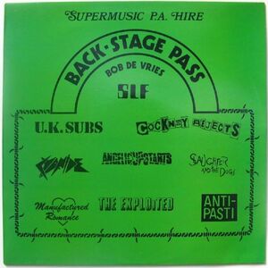 パンク・コンピレーション・アルバム　LP　Back-Stage Pass　17曲入り　1980年