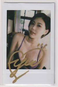 チェキ 山本ゆう ( やまもとゆう ) 直筆 サイン　Yu Yamamoto Autograph Cheki Photo AUTO 検索# 写真 グラビアアイドル