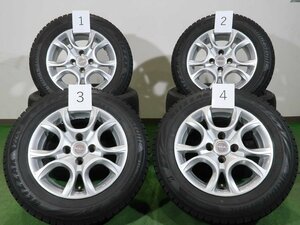 4本 MAK TORINO 14インチ 5.5J +35 4H PCD 98 スタッドレス ブリヂストン ブリザック VRX2 2021年 175/65R14 フィアット 500 パンダ FIAT