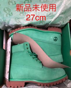 新品未使用 27cm Timberland waterproof boots 50周年 50th GREEN グリーン ティンバーランド ワークブーツ 