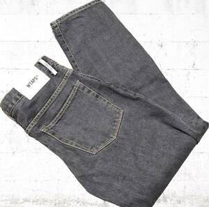 WTAPS バギーデニムパンツ　ブラック　トラウザー　ジーパン　21AW ダブルタップス　黒色　212WVDT-PTM06 BLUE BAGGY 02 ジーンズ