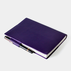  postage included * bag shop san. book cover * almost day notebook Cousin . correspondence *A5 size * purple purple ( pen holder attaching ) * notebook body is not attached 