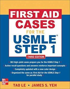 [A11930825]First Aid Cases for the USMLE Step 1, Third Edition (First Aid U