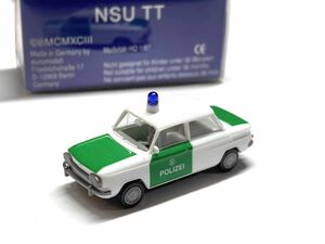 Euromodell NSU TT ドイツ警察 1/87