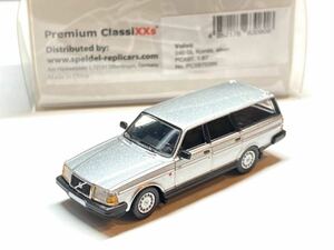 PCX 1/87 Volvo 240GL ボルボ エステート ワゴン シルバーメタリック