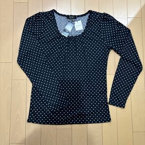 新品 未使用 ドット 長袖 Tシャツ