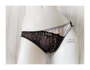 ★新品★ S ショーツ ホワイトベージュ系 レース リボン セクシーランジェリー