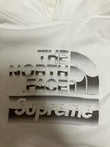 Supreme The North Face Metallic Logo Hooded Sweatshirt White スウェットパーカー _画像2