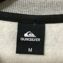 A405◇QUIKSILVER | クイックシルバー　スウェット　グレー　美品　サイズM_画像3