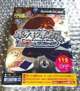 【新品未開封】GAME CUBE/任天堂GC/ゲームキューブ・ポケモンボックス・ルビー＆サファイア/メモリーカード59付き