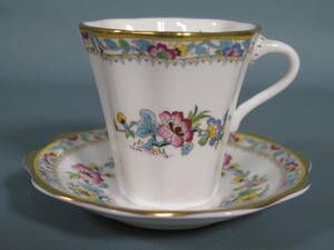 デミタスカップ④COALPORT C&S イングランド★コールポート カップ＆ソーサー ティーカップ コーヒー エスプレッソ 紅茶 イギリス 英国