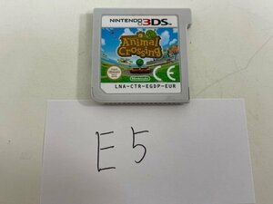 任天堂　ニンテンドー　3DS　接点洗浄済 　欧州　ヨーロッパ版　ANIMAL Crossing　どうぶつの森　E5