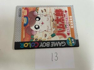 任天堂　【説明書のみ】　ゲームボーイ とっとこハム太郎 ともだち大作戦でちゅ SAKA13