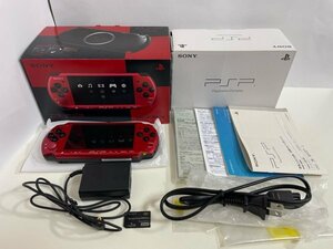 美品　動作確認済　SONY　PSP　3000　プレイステーションポータブル　本体　バリューパック　レッドブラック