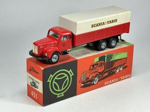 (s440) Tekno 451 SCANIA-VABIS テクノ ミニカー デンマーク製 当時物