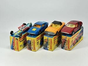 (s591) MATCHBOX 4点セット No.64/65/6/41 superfast ミニカー 当時物 