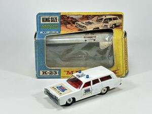 (s614) MATCHBOX K-23 MERCURY POLICE CAR KING SIZE マッチボックス ミニカー 当時物 