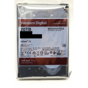 WESTERN DIGITAL WD Red Pro 20TB WD201KFGX 未使用