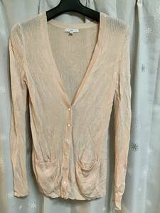  superior article [Gap/ Gap ] long sleeve cardigan /S* pink * lady's *USED