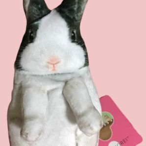 《クーポン利用で200円オフ》フェリシモ ぴょこっと顔を出す　引っ掛けるうさぎのポーチ　ミニウサギ