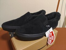 VANS SLIP ON FUR スリッポン ファー スエード 天然皮革 25.5cm相当_画像1