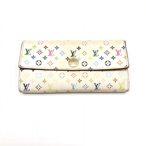 【中古】LOUIS VUITTON モノグラム マルチカラー ポルトフォイユ・サラ オランジュ M60272 ルイヴィトン 二つ折り長財布[240024447256]